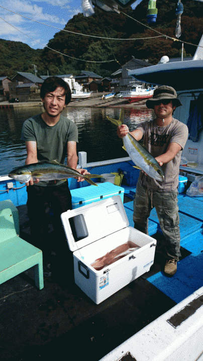 釣果10月１9日午前便　ヒラマサ２本 真鯛６０センチまで１５枚 ウマズラ３枚 ホウボウ１匹